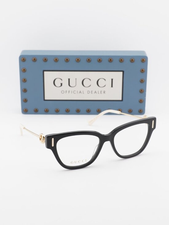 Gucci GG1205O 001 Cat Eye Eyeglasses 52mm - Black main image 9